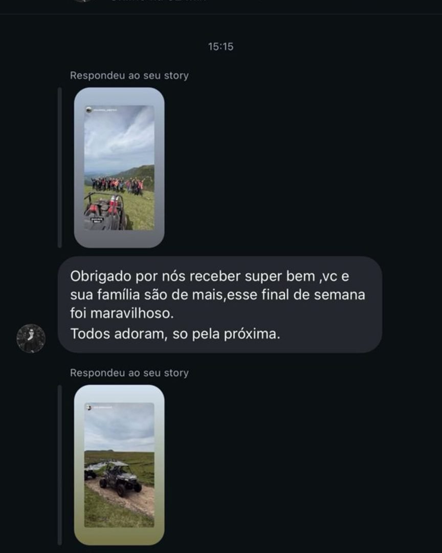 Depoimento de cliente da Experiência 4x4